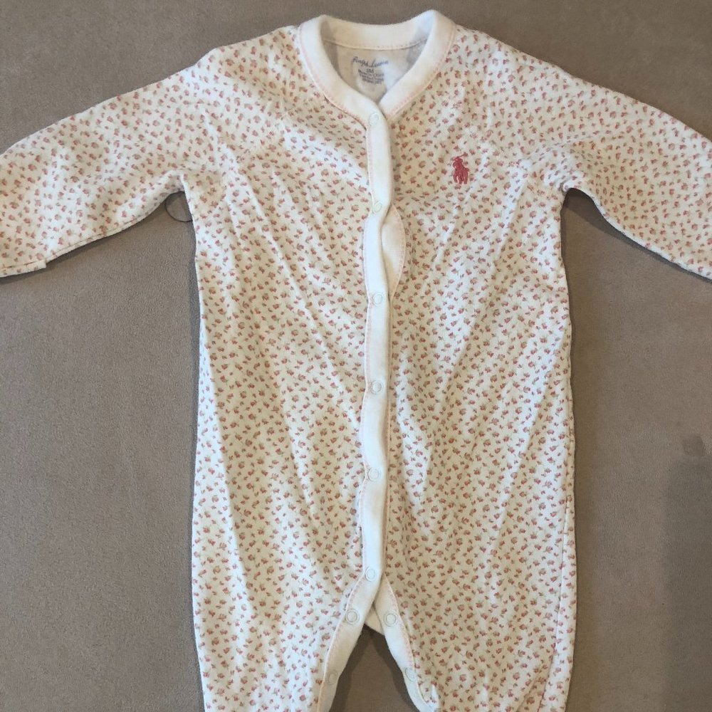 Ralph Lauren Floral Footed Coverall